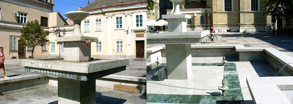 fontana u katolikoj porti Novi Sad